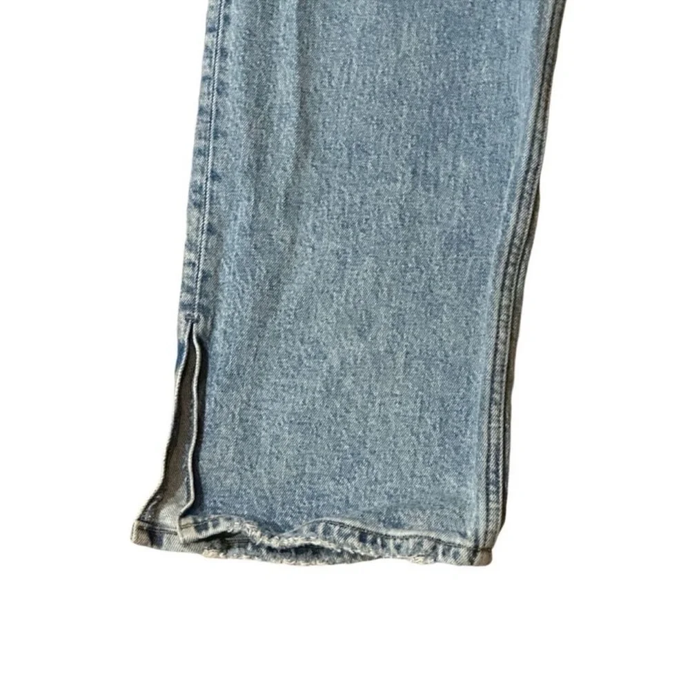 Abercrombie 90's ultra high rise straight 14 32 light wash curve love